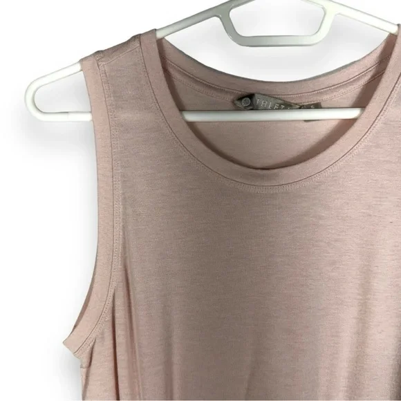 Athleta Threadlight Ruched Side Twist Tank, Ballerina Gown Pink, Size Small - Picture 4 of 10